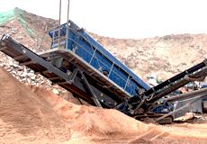 Mobile Impact Crusher for Building Concrete Waste